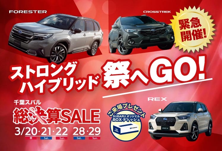 ストロングハイブリッド祭りへGO!総決算SALE 3/20祝・21sat・22sun、28sat・29sun
