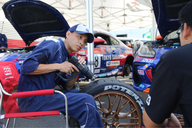 千葉スバルのメカニック 第5戦 岡山国際サーキット