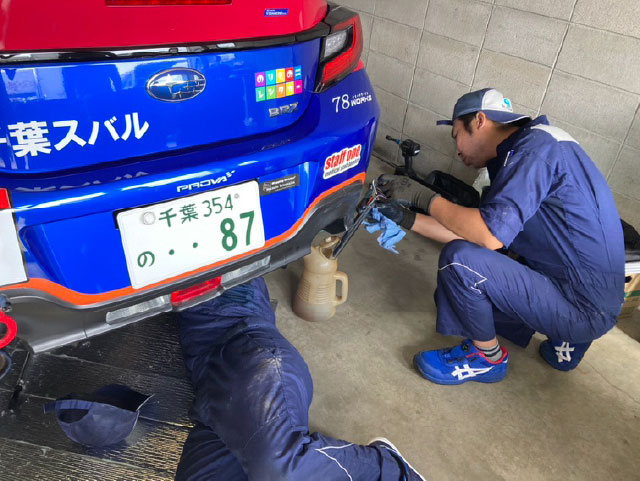 千葉スバルのメカニック 第4大会 十勝スピードウェイ